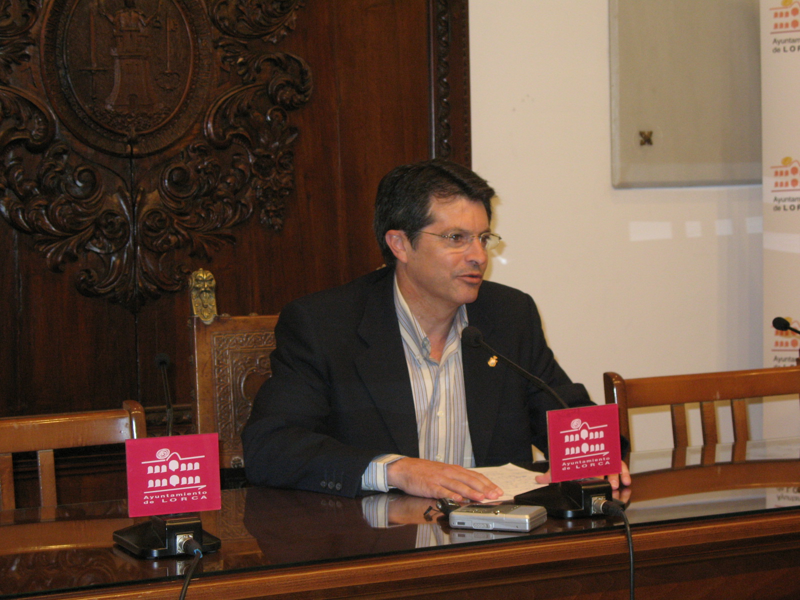 El alcalde de Lorca mantendr una reunin con Ros Pern (Secretario Estado  de Comunicacin), el prximo da 28 de Agosto.