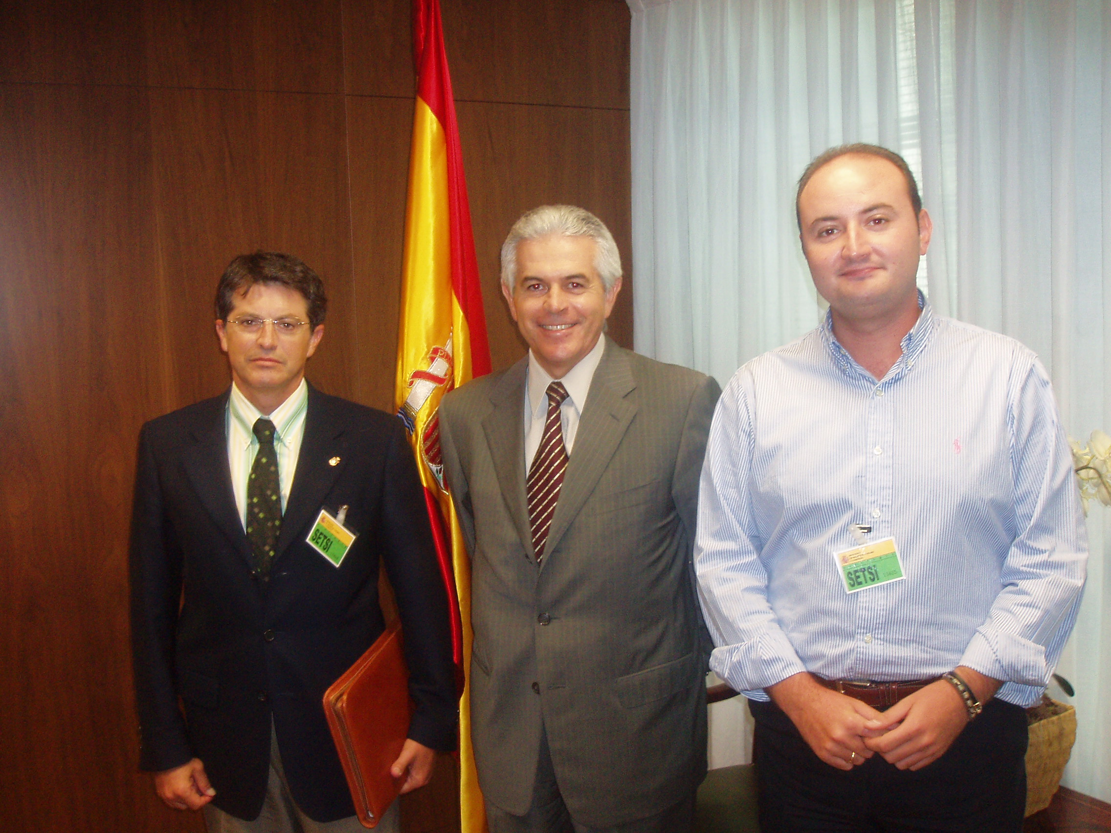 Jodar y Ruz Montalvan asistieron en Madrid a la reunion con el Secretario de Estado de Telecomunicaciones, Ros Pern