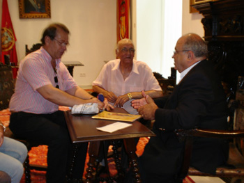 Antonio Gallardo, Medalla de Oro del Festival de Lo Ferro, visita Lorca