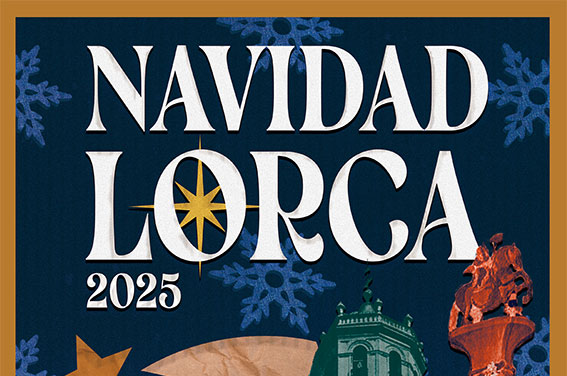 Cartel anunciado del programa de navidad en Lorca